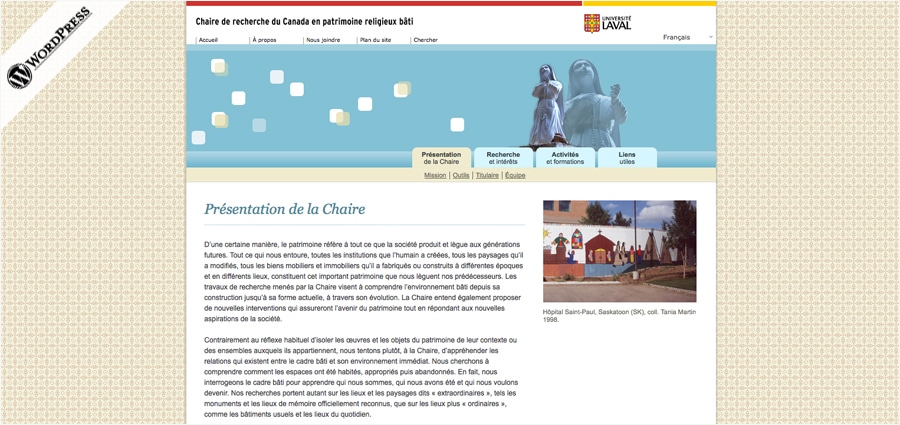 Chaire patrimoine - UL